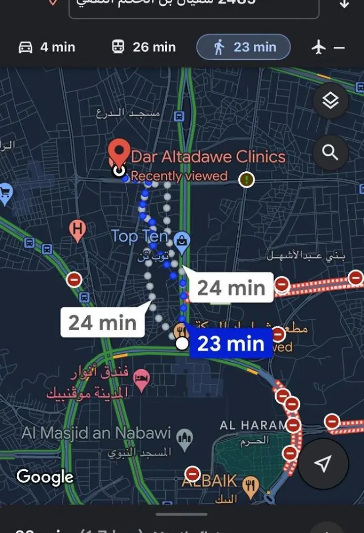 جناح فاخر قريب المسجد النبوي 303 دخّول ذاتي Self Check In The 메디나 0*,  사우디 아라비아
